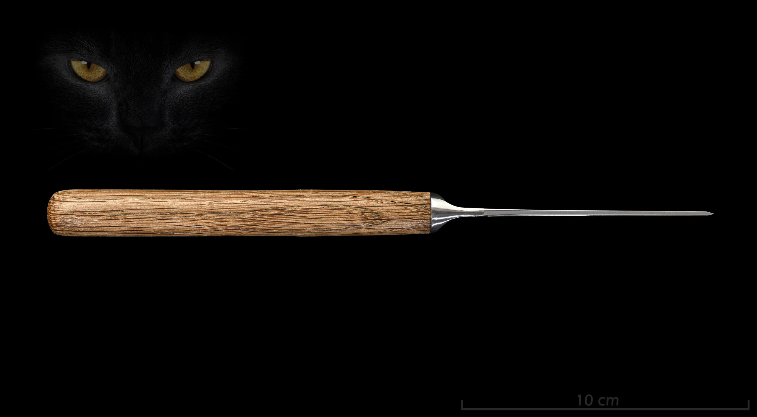 Couteau de table Suzuki - vue haut - Création Jean-Loup Balitrand artisan coutelier - Atelier de coutellerie à Saint-Genix-les-Villages en Savoie - Photo Anthony Cottarel